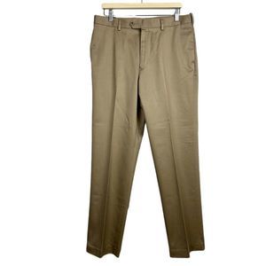 Perry Ellis Flat Front Khakis Size 34